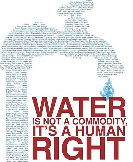 Text
WATER
Is not a commodity,
It’s a human RIGHT 

Image: a stand pipe and water tap