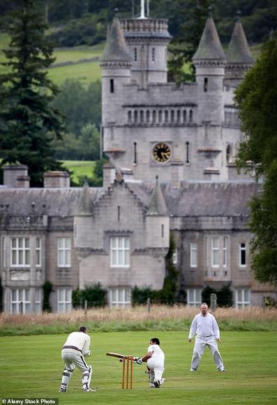 Crathie Cricket Club play at their ground on the Balmoral Estate