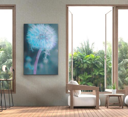 art displayed in a room