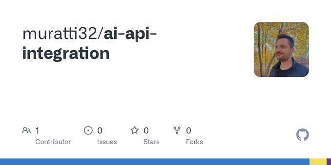 Contribute to muratti32/ai-api-integration development by creating an account on GitHub.