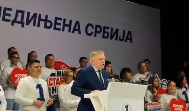 Slovak Prime Minister Robert Fico voiced strong support for Aleksandar Vučić and the United Serbia list at a Serbian Progressive Party (SNS) rally in Novi Sad on 16 October, praising what he called the Serbian authorities' unifying policy and declari  source/editor : Georgi Gotev
