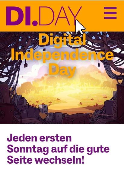 Vorschaubild Webseite "Digital Independence Day"